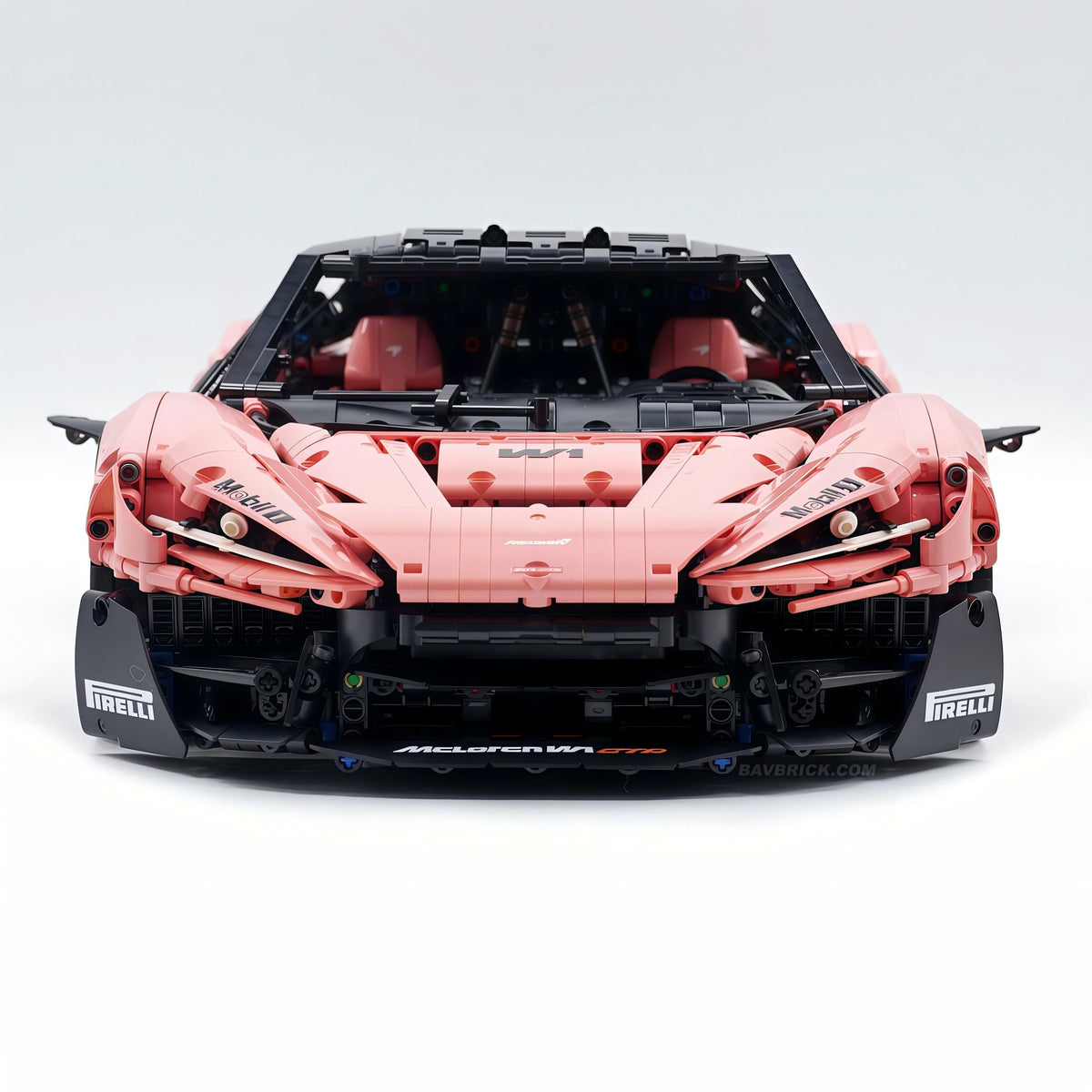 Trilumity Motorized Building Block Set: 1:8 The Ultimate British Woking Hypercar | Misty Rose Custom Edition | Shipped in Original Gift Box