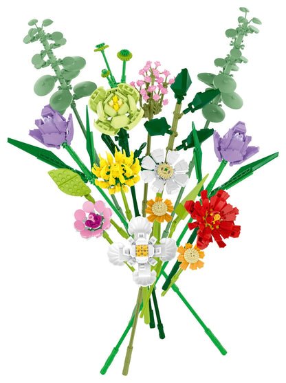 MORK Building Block Set: Flower Bouquet, Model 034004