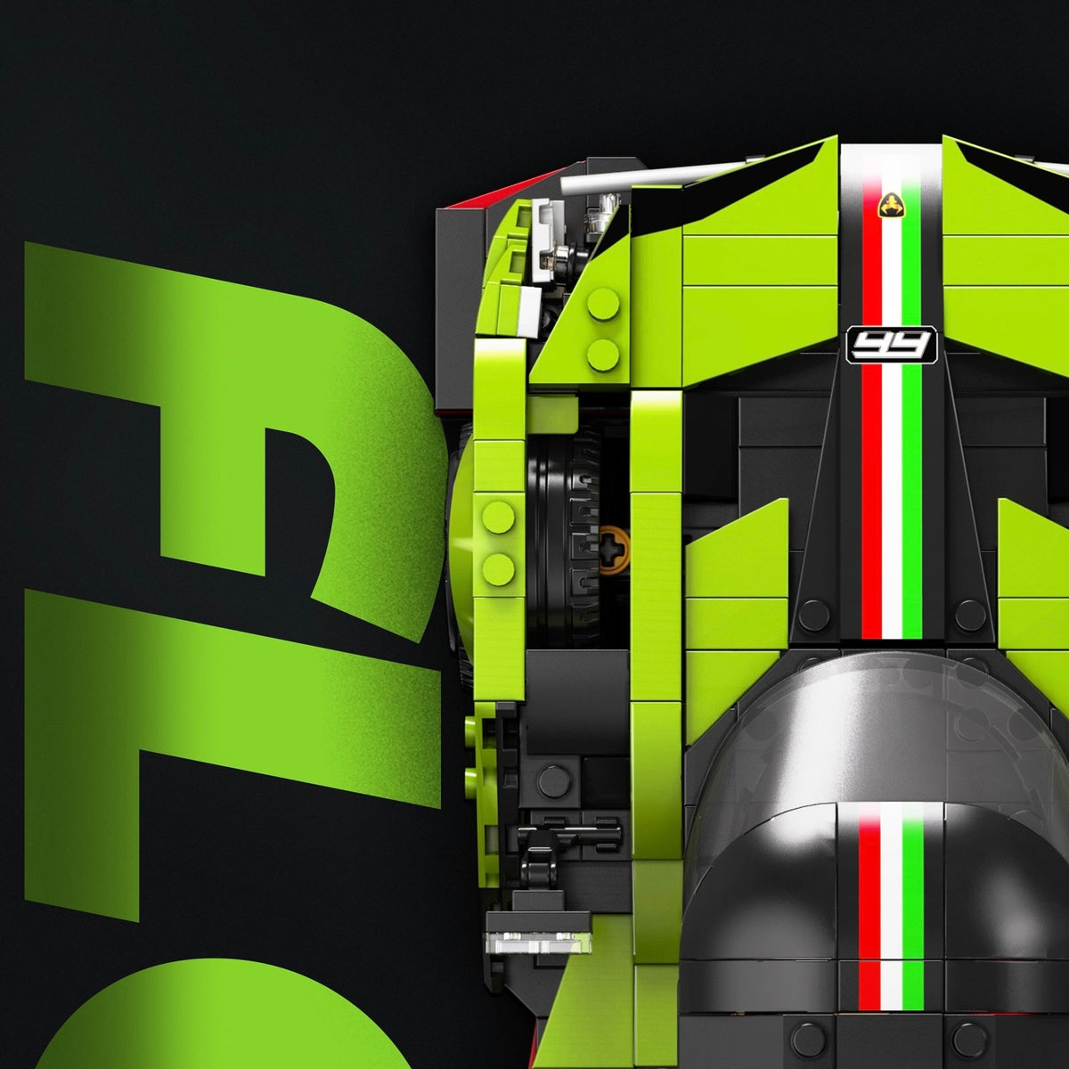 Trilumity Building Block Set: 1:16 The Ultimate LMDh Hybrid Prototype | 2024 Le Mans Endurance Prototype (1188Piece)