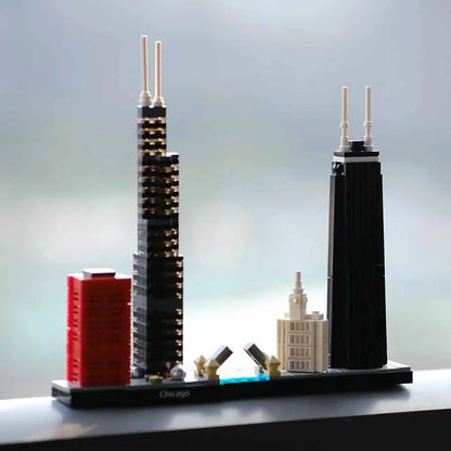 MOC Building Block Set: Chicago Skyline, Model 22888