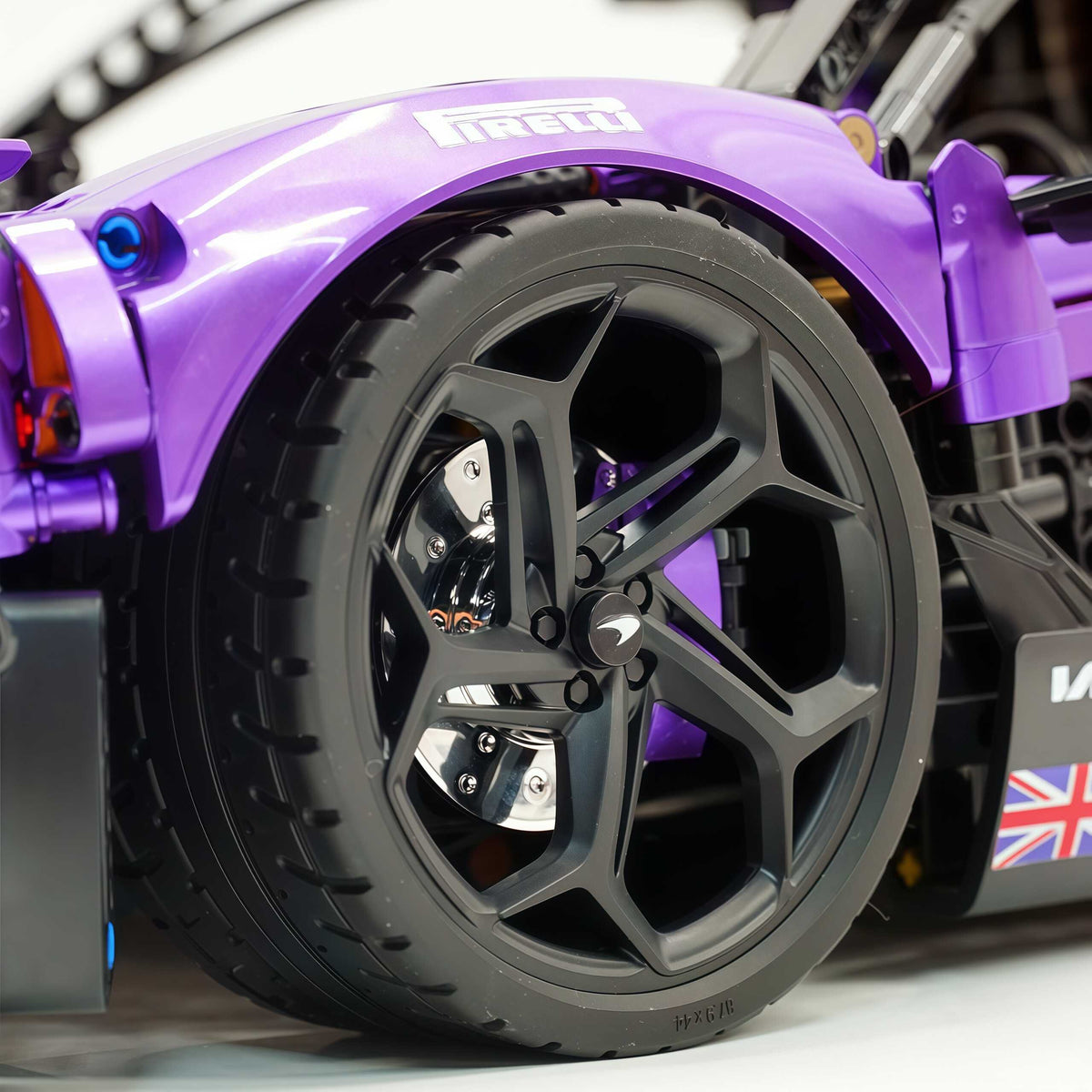 Trilumity Motorized Building Block Set: 1:8 The Ultimate British Woking Hypercar | Pearlescent Purple Custom Edition | Shipped in Original Gift Box