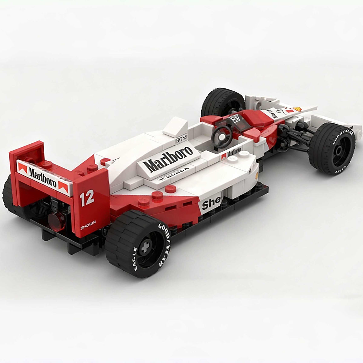 Trilumity MOC Building Block Set: Woking Hypercar Mp4 F1 Car | Includes a complete set of stickers | 198Piece (MOC-59664)