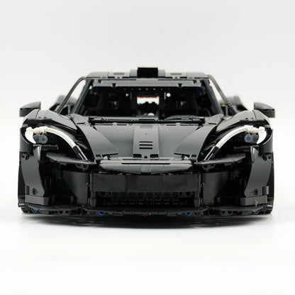 Trilumity Building Block Set: 1: 8 The Ultimate British Hybrid Hypercar | Matt Black Custom Edition(3893-Piece)