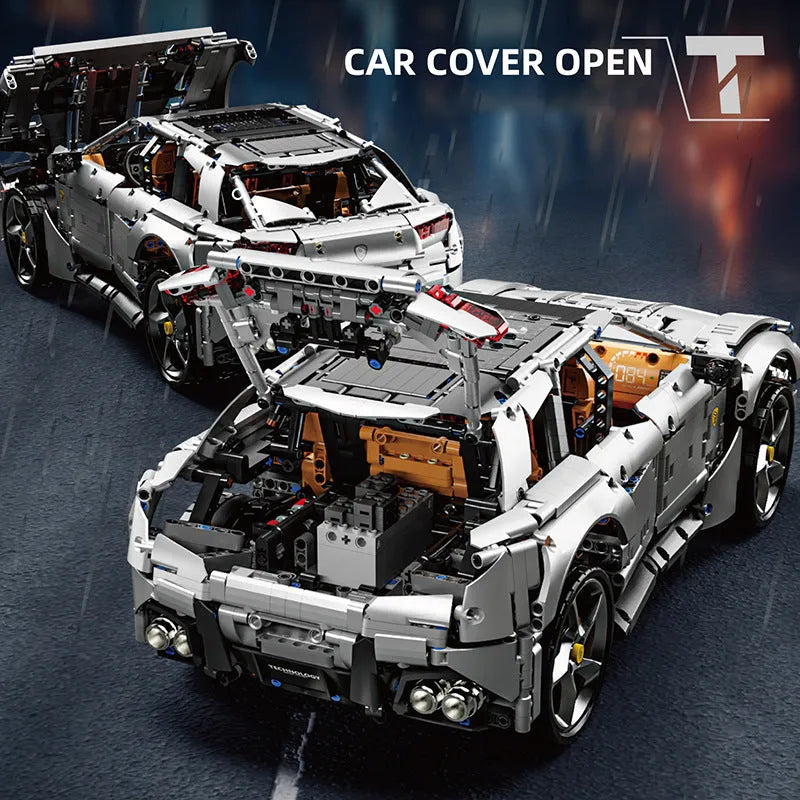 TiaGole MOC Motorized Building Block Set: Ferrari Purosangue SUV Supercar, Model T5041