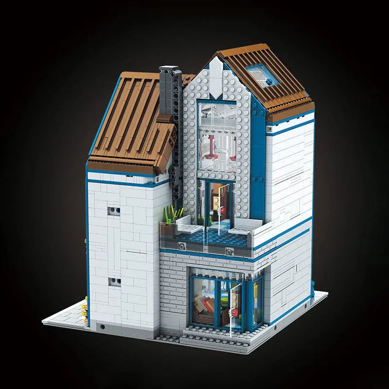 Mould King MOC Motorized Building Block Set: Modern Library, Model K16022