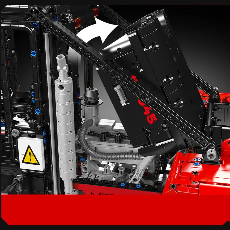 Mould King Building Block Set: Motorized Heavy Duty Forklift Truck, Model K17045