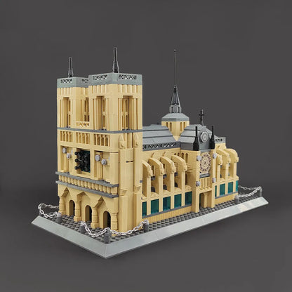 Wange MOC Building Block Set: Paris Notre Dame Cathedral, Model 5210