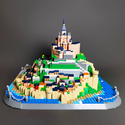 Wange MOC Building Block Set: Famous Saint Michel Mount, Model 6233