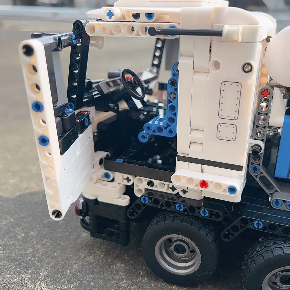 JieStar MOC Motorized Building Block Set: APP Mechanical RC Mixer Truck, Model FF11012