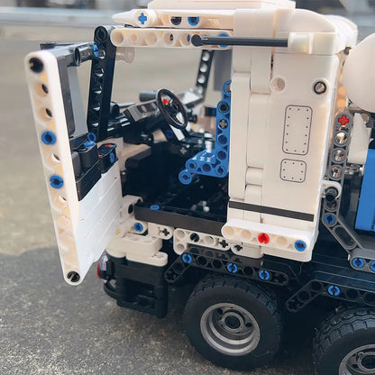 JieStar MOC Motorized Building Block Set: APP Mechanical RC Mixer Truck, Model FF11012