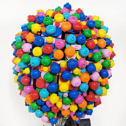 JieStar MOC Building Block Set: Balloon Up House, Model JJ9047