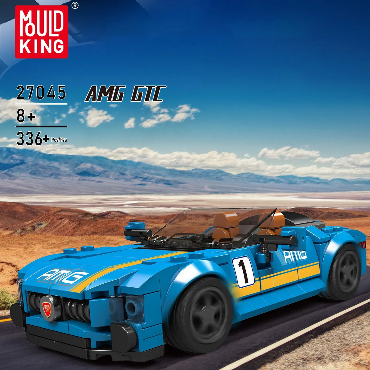 Mould King Building Block Set: Mini AMG GTC Speed Champions, Model K27045