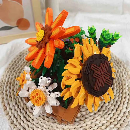 JieStar MOC Building Block Set: Creeper Plant Potted, Model JJ9034