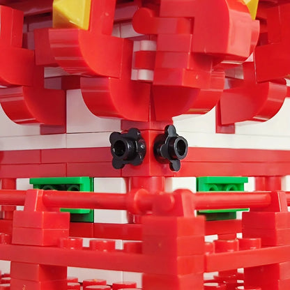 Wange MOC Building Block Set: Japanese City Temple, Model 6212