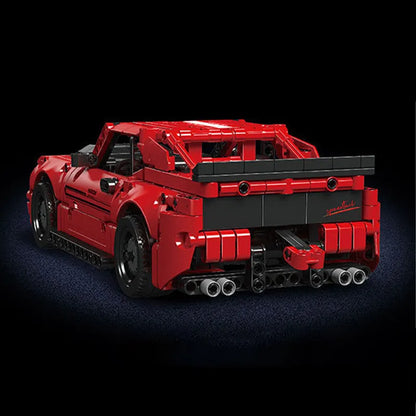 Mould King Building Block Set: Challenger Pull Back Sports Car, Model K15080