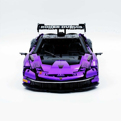 Trilumity Building Block Set: 1: 8 The Ultimate Italian Track-Only V12 Hypercar, Amethyst Limited Edition (4100+Piece)