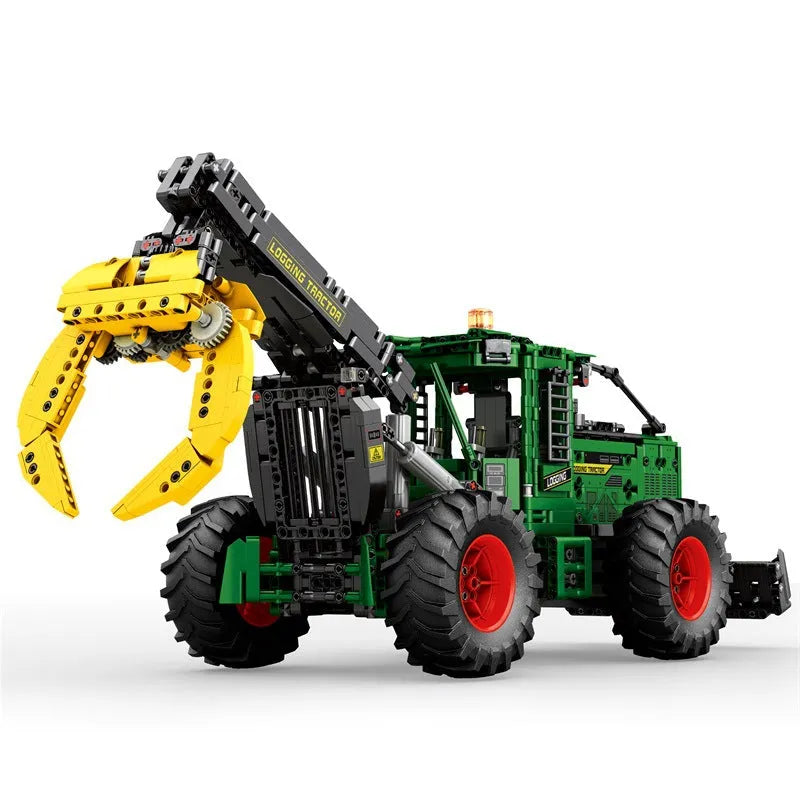 Reobrix MOC Building Block Set: Motorized Log Skidder, Model RE22027
