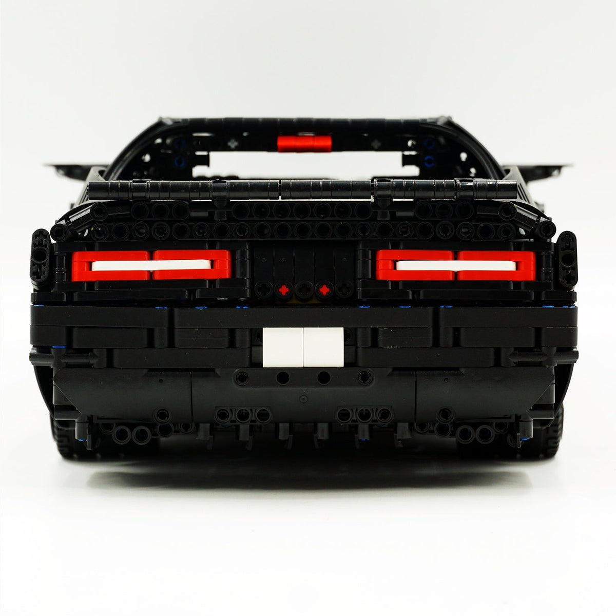 Trilumity Building Block Set: 1: 8 Dodge Challenger, Black Samurai Customized Version (3300+Piece)
