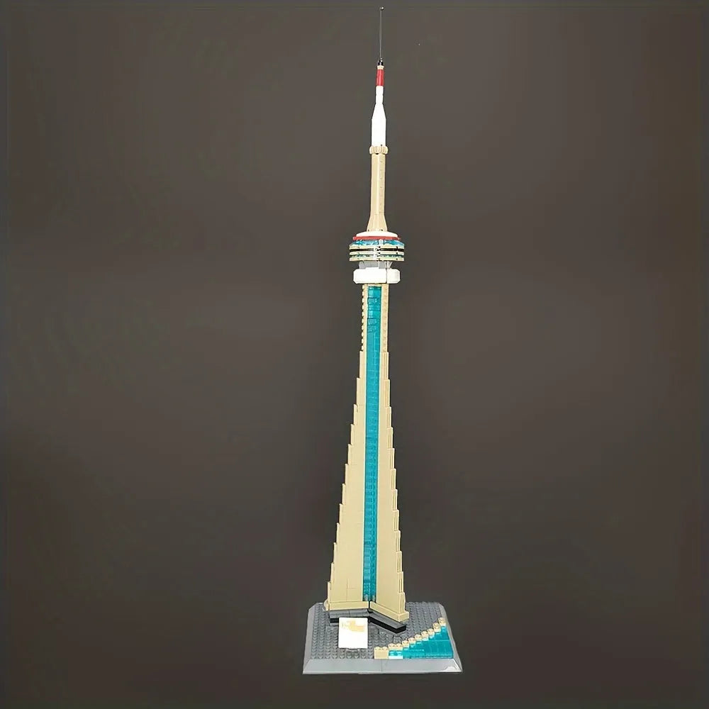 Wange MOC Building Block Set: Canada Toronto TV Tower, Model 4215