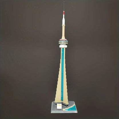 Wange MOC Building Block Set: Canada Toronto TV Tower, Model 4215