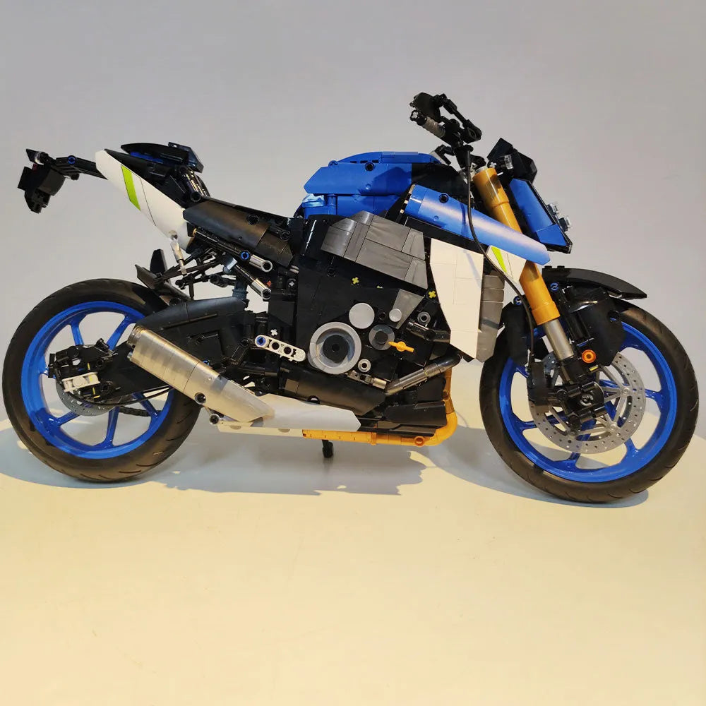 JieStar MOC Building Block Set: Suzuki GSX S1000 Motorcycle, Model 58014