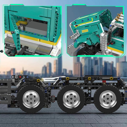 Trilumity Motorized Building Block Set: Remote Controlled Peter American Truck | 2064Piece