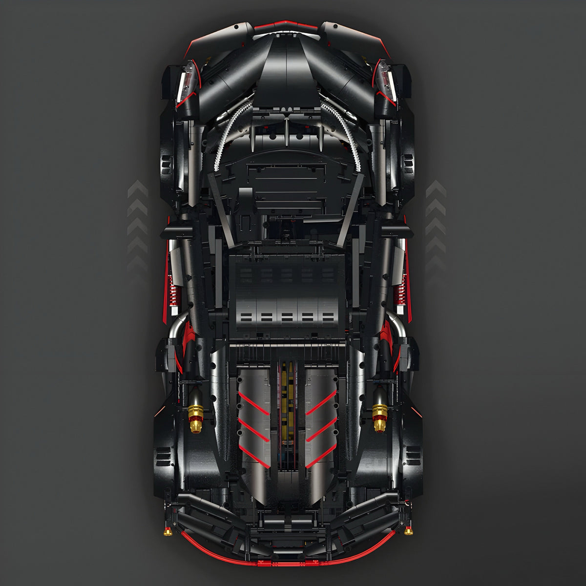 Trilumity Motorized Building Block Set: 1:8 Lamborghini Veneno Limited Edition Obsidian V12 Supercar | 64cm | Remote Controlled | 3809-Piece