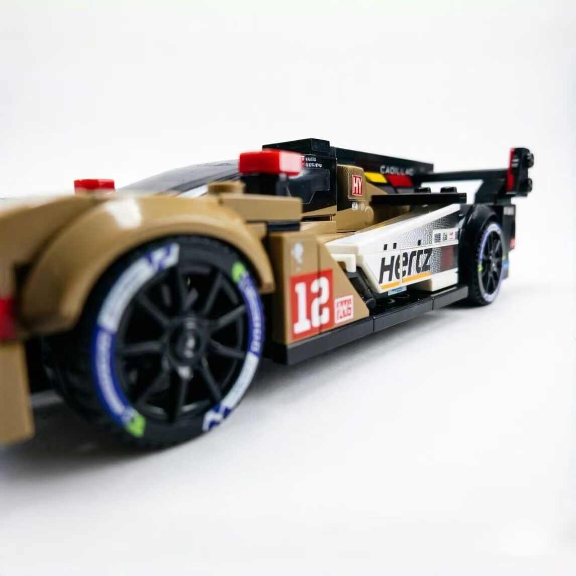 Trilumity Building Block Set: 1:24 Cadillac V-Series.R Hertz Team Jota | Includes a Complete Set of Stickers(331-Piece)
