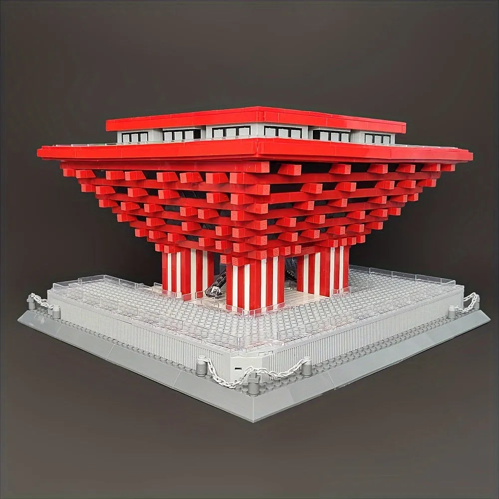 Wange Building Block Set: Famous China Pavilion At Expo 7210