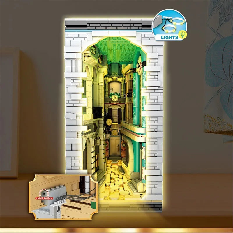 Reobrix Building Block Set: Harry Potter Streetscape Book of Architecture, Model RE66032