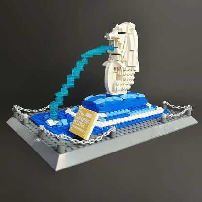 Wange MOC Building Block Set: Famous Merlion Statue 4218