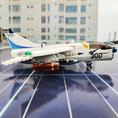 JieStar MOC Building Block Set: Aircraft A-7 Fighter Jet Attack Plane, Model 61044