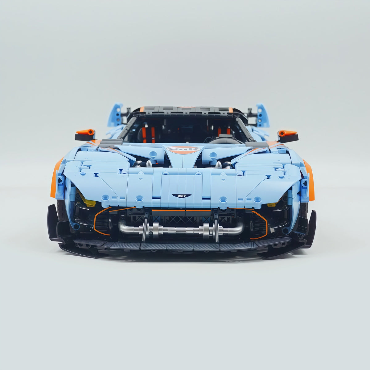Trilumity Building Block Set: 1:8 Aston Martin Vulcan | Gulf Blue Custom Edition | 3794+-Piece