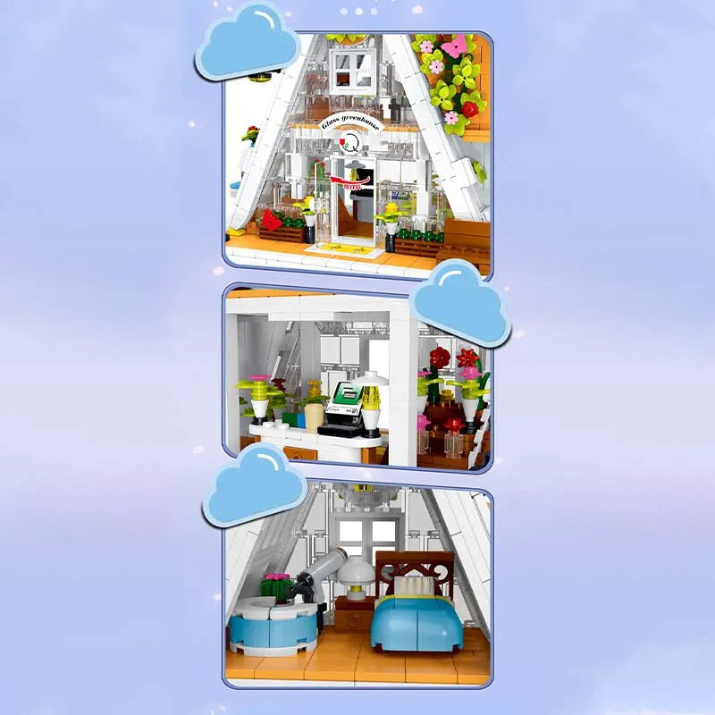MORK MOC Building Block Set: Flower Shop, Model 031065