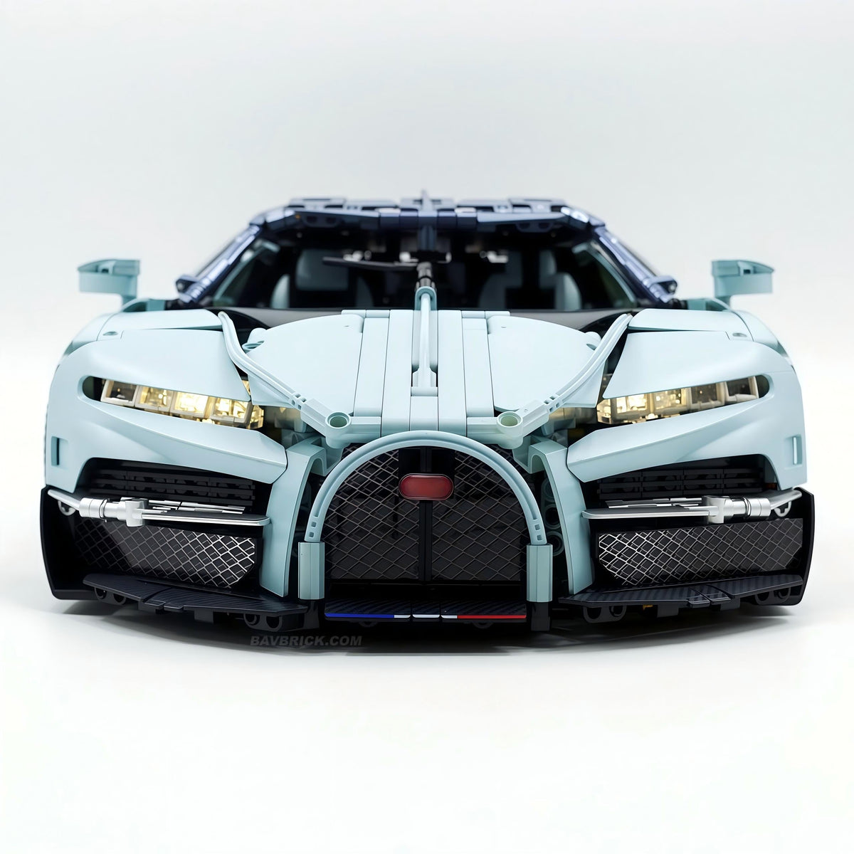 Trilumity Motorized Building Block Set: 1:8 French Hybrid V16 Hypercar | A Precision Blue Beast | Ultimate Collector's Item (3719-Piece)