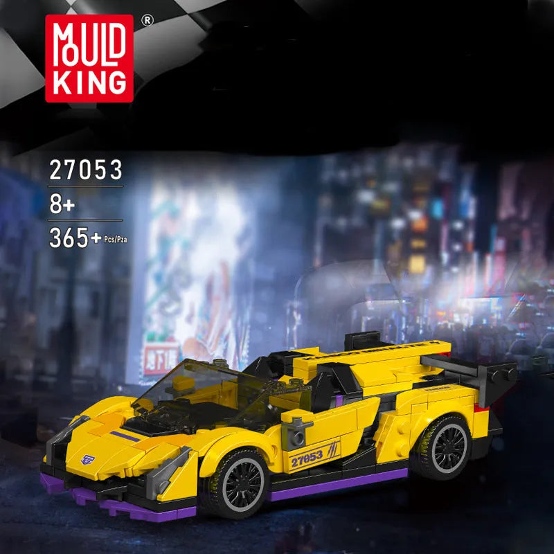 Mould King Building Block Set: Mini Veneno Speed Car Champions, Model K27053