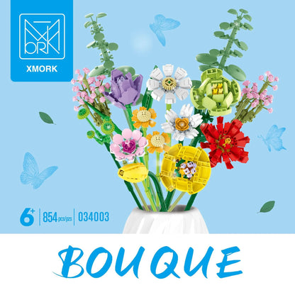 MORK MOC Building Block Set: Flowers Bouquet, Model 034003