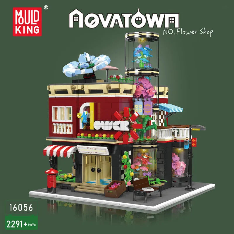 Mould King Building Block Set: Flower Shop Modular, Model K16056