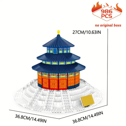 Wange MOC Building Block Set: Temple Of Heaven, Model 5222