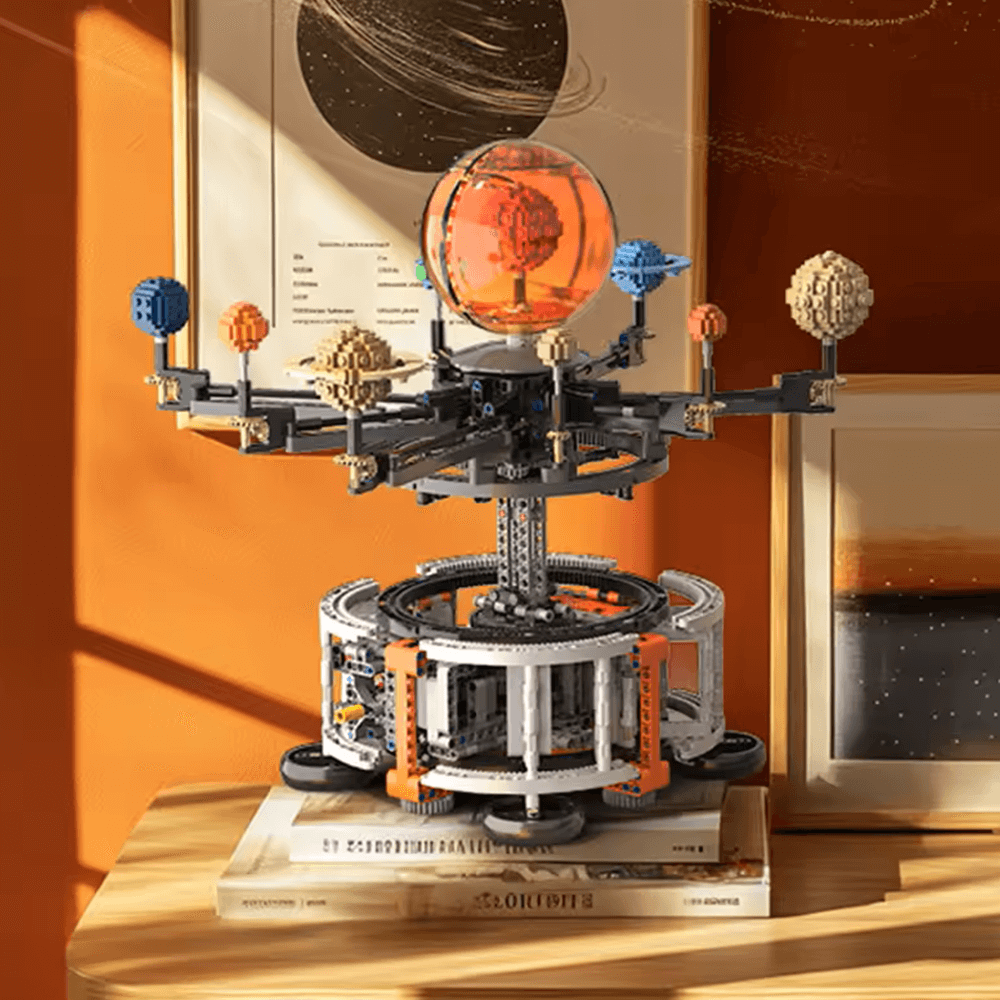 Trilumity Motorised Rotating Solar System Building Block Set, 1,282-Piece