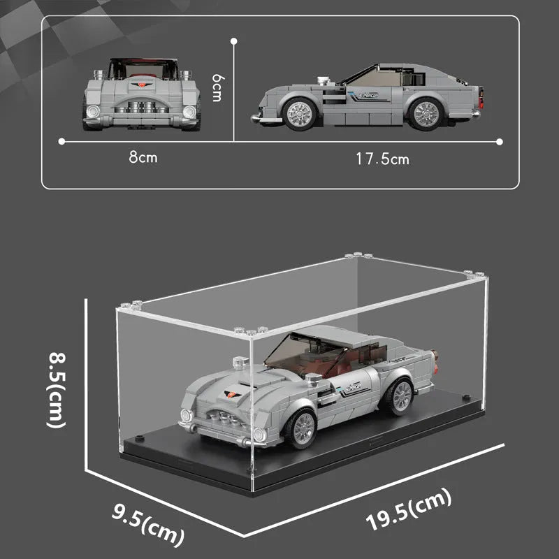 Mould King Building Block Set: Mini Martin 007 Speed Champions Car, Model K27050