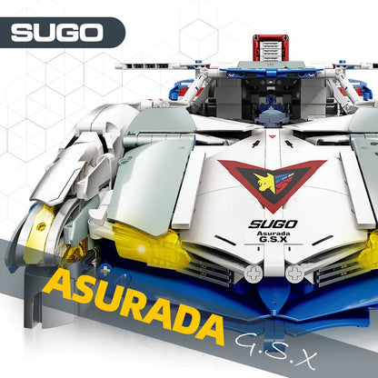 JieStar MOC Motorized Building Block Set: SUGO Asurada GSX Sports Car, Model 92033