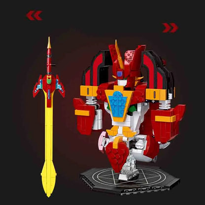 JieStar MOC Building Block Set: Super Hero MOC Mecha Earth Warrior, Model 58033