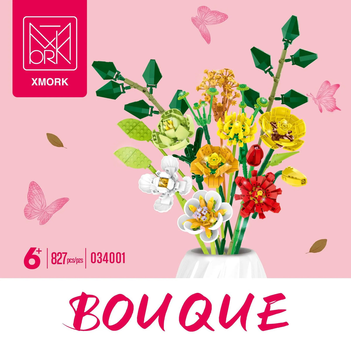 MORK MOC Building Block Set: Flower Bouquet, Model 034001
