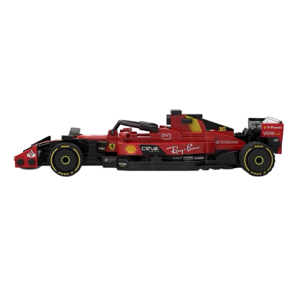 Trilumity Building Block Set: 1:24 Ferrari Sf23 F1 Racing Car | Includes a Complete Set of Stickers (307Piece)