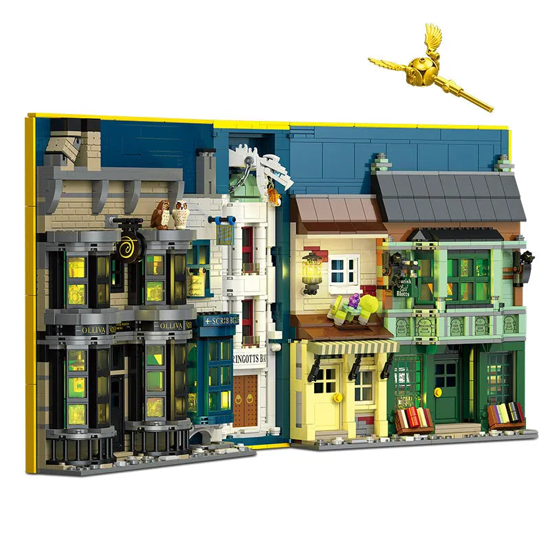 JieStar Building Block Set: Harry Potter Wand Shop Wizard Books, Model JJ9058