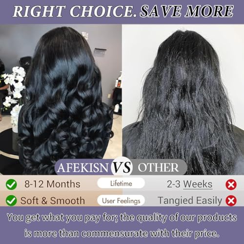 Trilumity 13X6 Hd Transparent Al Body Wave 100% Human Hair - Natural Color Hair Replacement Wig