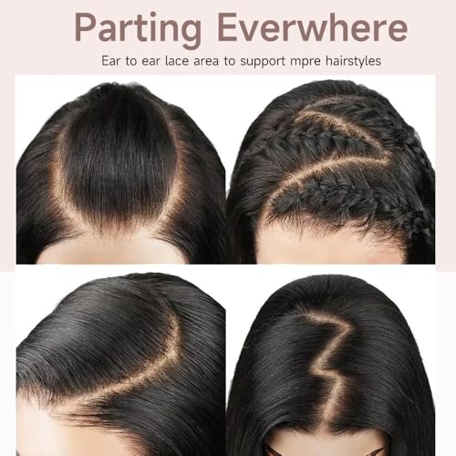 Trilumity 13X6 Front 200 Density Body Wave Human Hair - Natural Color Hair Replacement Wig