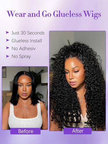 Trilumity Burmese Half Wear And Curly Human Hair - Natural Black Hair Replacement Wig