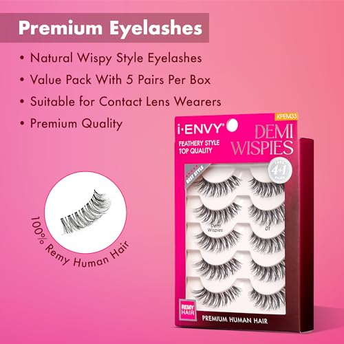 Trilumity Natural Faux Mink Fiber - Black False Lashes